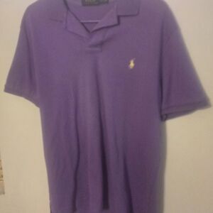 Ralph Lauren Purple Polo with Yellow Pony Emblem